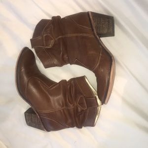 Leather Boho/Cowgirl Bootie